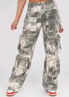 Amber Attico Multipocket Cargo Pants Camo