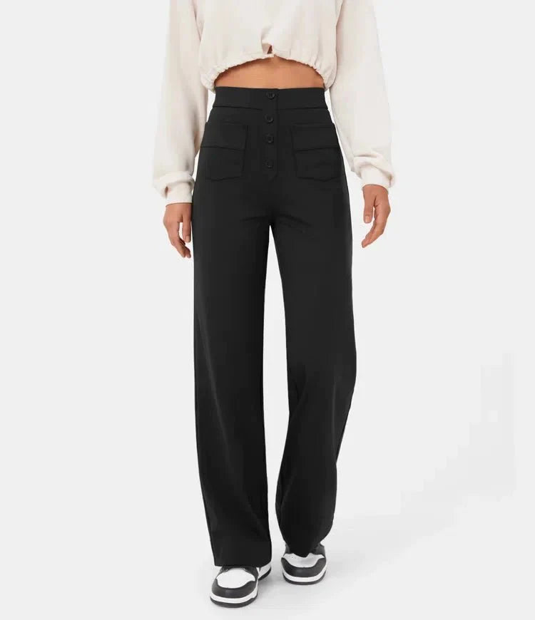 Denise Elastic & Stretch Casual Pants