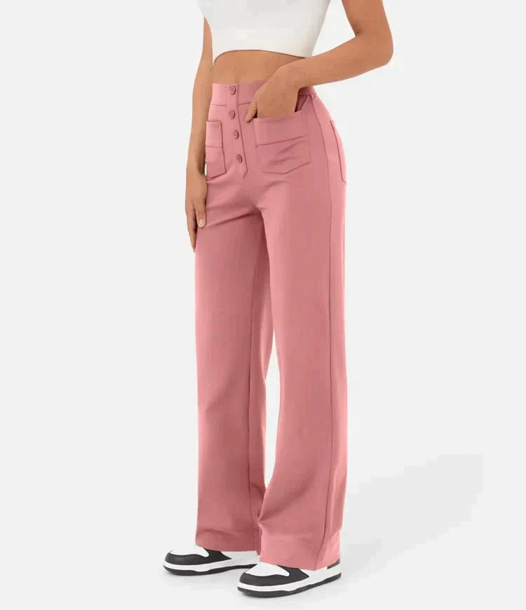 Denise Elastic & Stretch Casual Pants