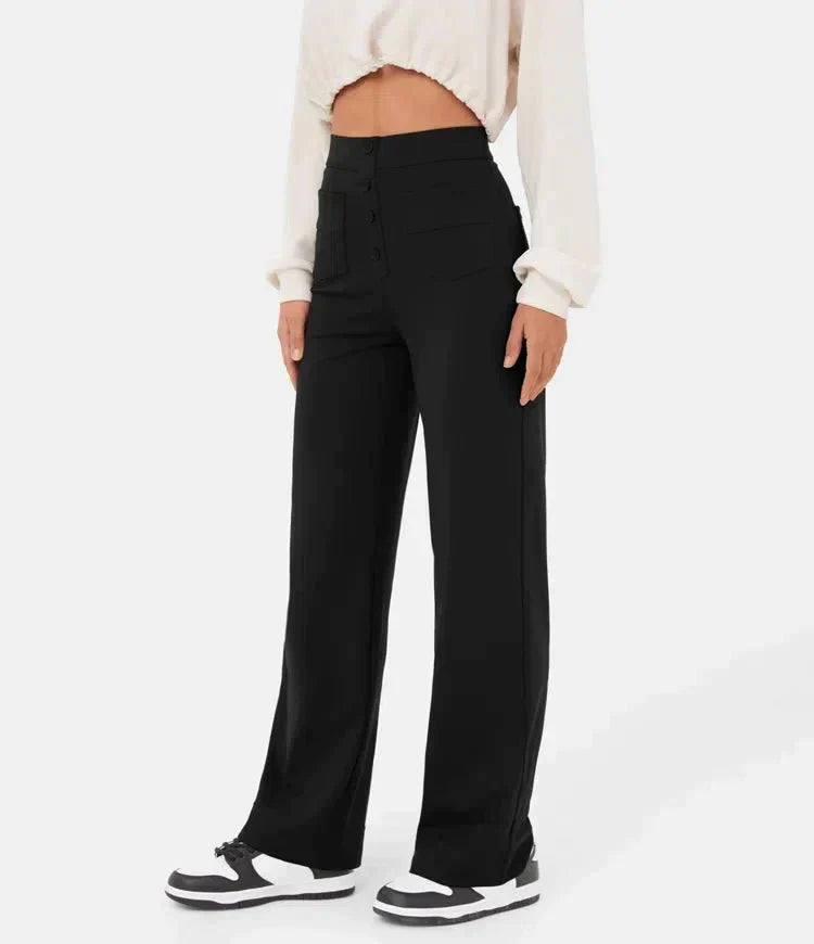 Denise Elastic & Stretch Casual Pants