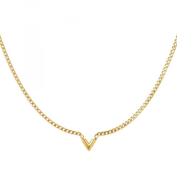 V Set (Neckless & Bracelet & Earrings) - Gold