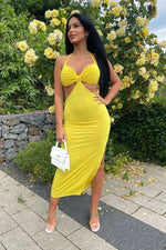 Cut Out Dress Sophie - Yellow