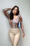 Multiprint Bodysuit Ivy - Brown
