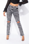 Straight Leg Jeans Eva - Grey